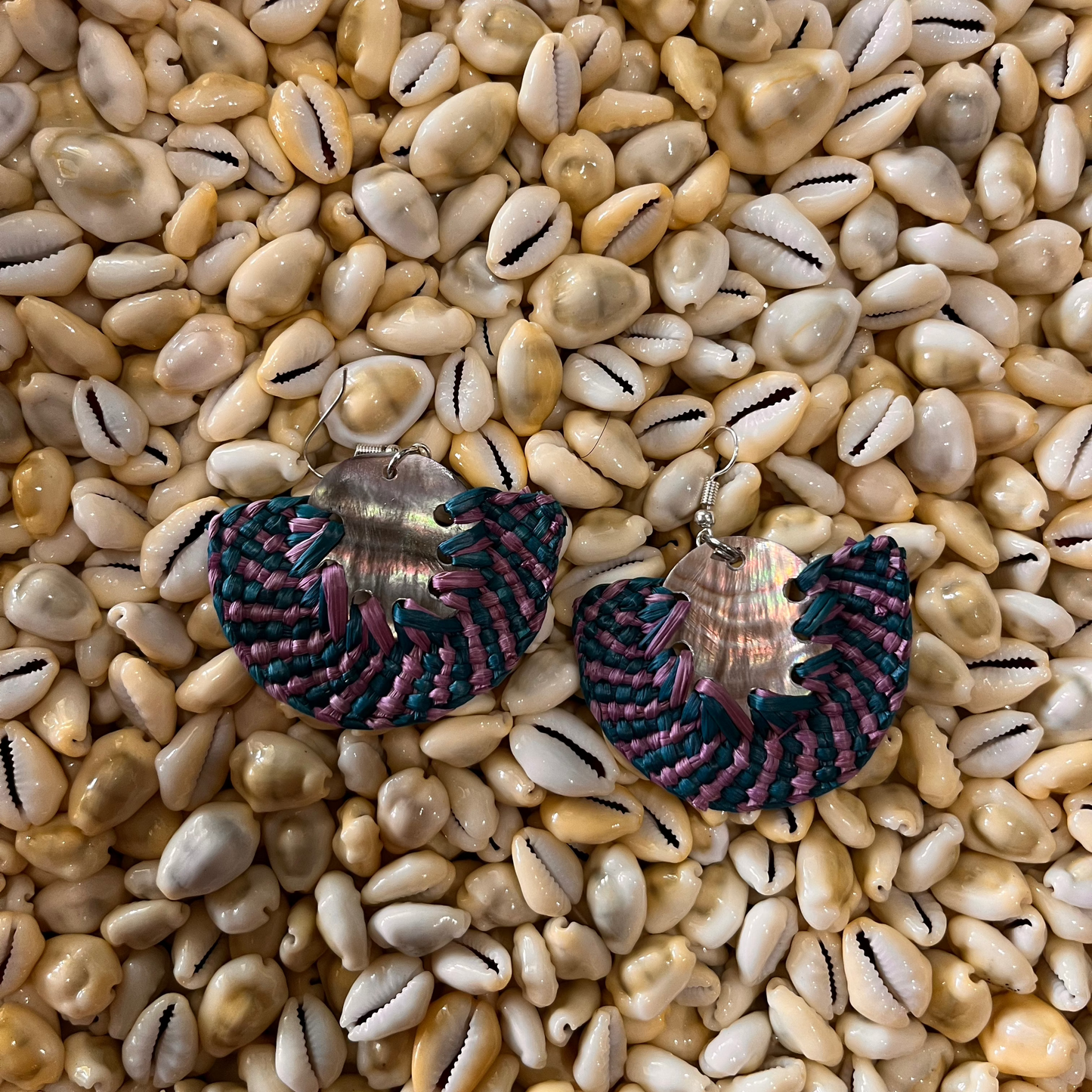 Blue & Purple Rito Earring