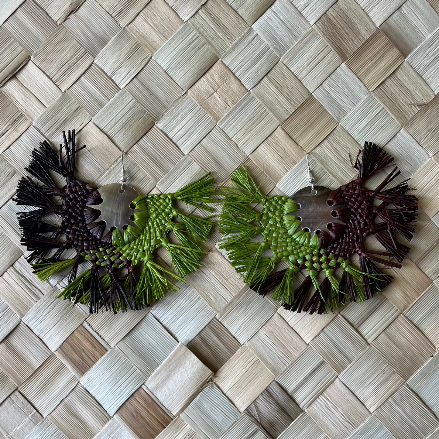 Black & Green Veu Earring