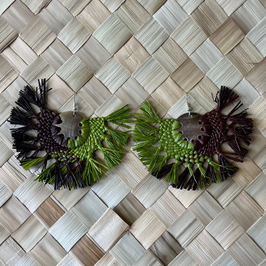 Black & Green Veu Earring